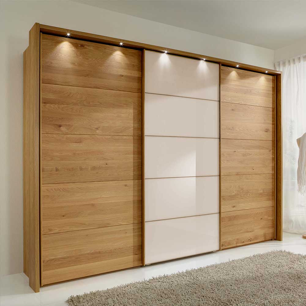 Schiebetüren-Kleiderschrank Munteo Breite: 250 / Höhe: 217 for Kleiderschrank Schiebetüren