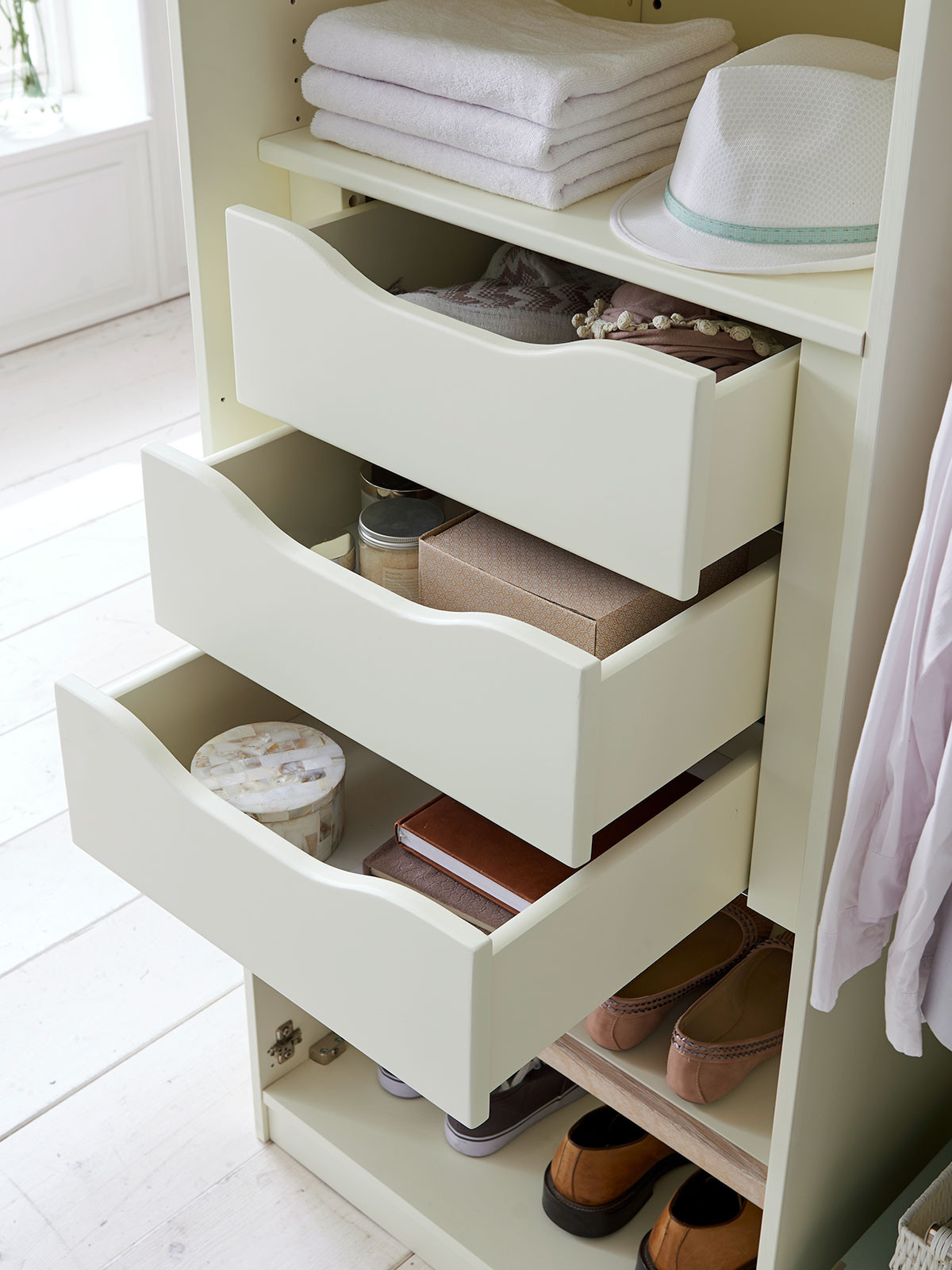 Schubladeneinsatz 3 Schubladen Für 1 Tür Kleiderschrank Dreams pertaining to Schubladen Kleiderschrank