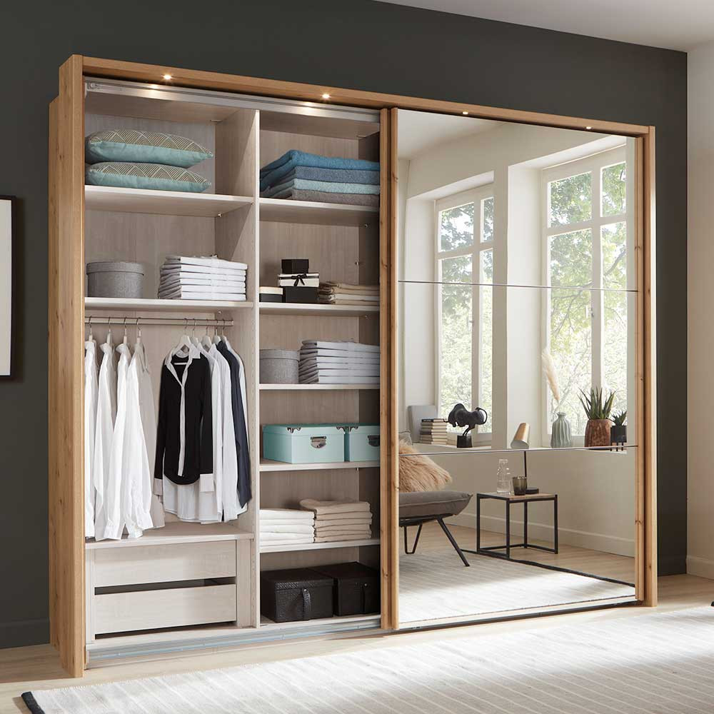 Schwebetüren Kleiderschrank Mit Beleuchtung - Eyre within Kleiderschrank Licht