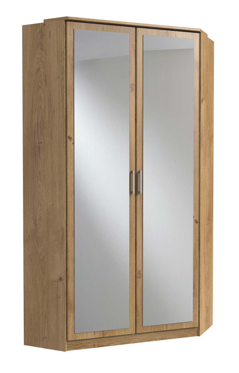 Spiegeleckschrank Eckkleiderschrank 95 Cm Breit Click Von Wimex Braun with regard to Kleiderschrank 95 Cm Breit
