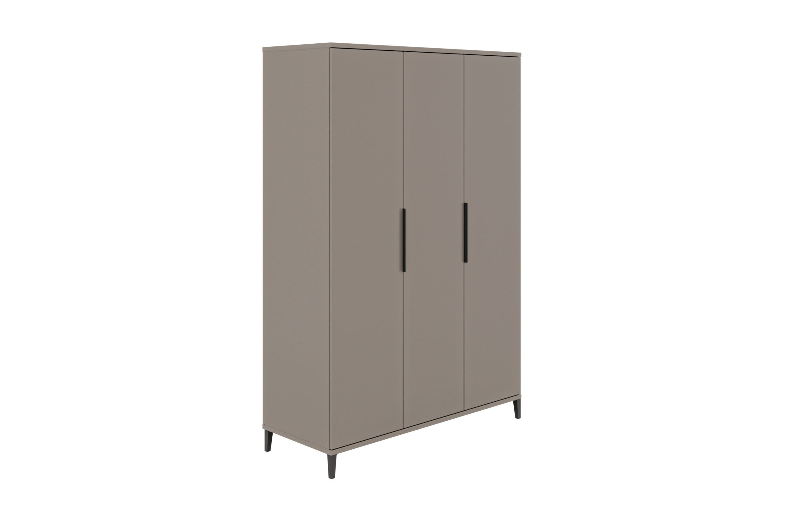 Transland® Nea Kleiderschrank 3-Türig Taupe | Möbel Letz - Ihr with regard to Kleiderschrank 130 Cm Breit