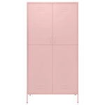 Vidaxl Kleiderschrank Rosa 90X50X180 Cm Stahl intended for Kleiderschrank Rosa