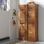 Wolf Möbel Container Hochschrank 90X45X180Cm Natur with Container Kleiderschrank