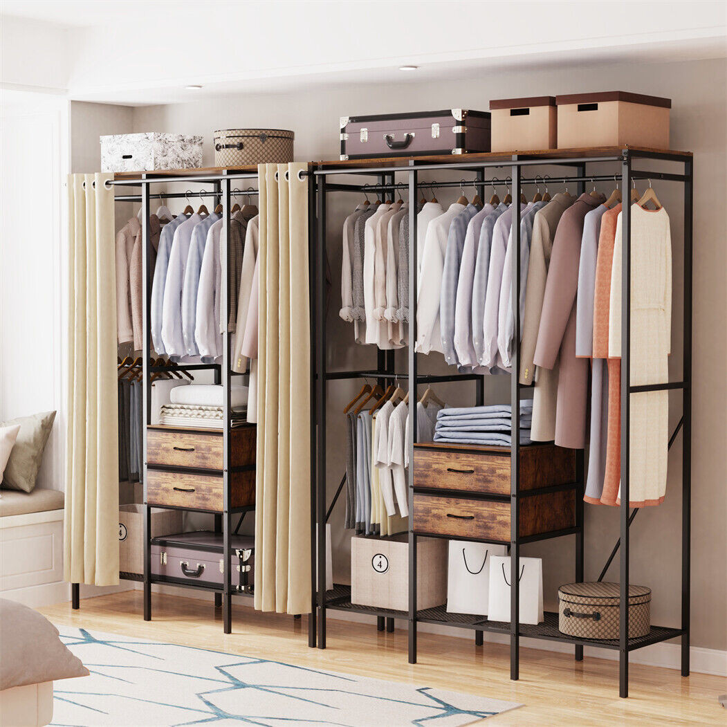 Xxl Kleiderschrank Offen Stoffschrank Schwerlast Garderobenschrank intended for Kleiderschrank Ohne Türen